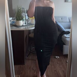 Black Bodycon, Size Large, Strapless, Worn once!